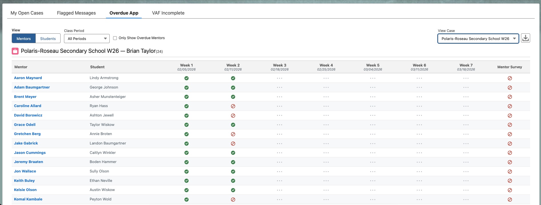 Overdue App Default Window