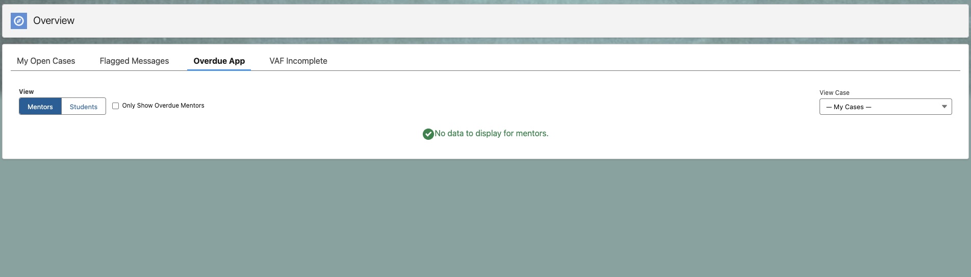 Overdue App Empty Window